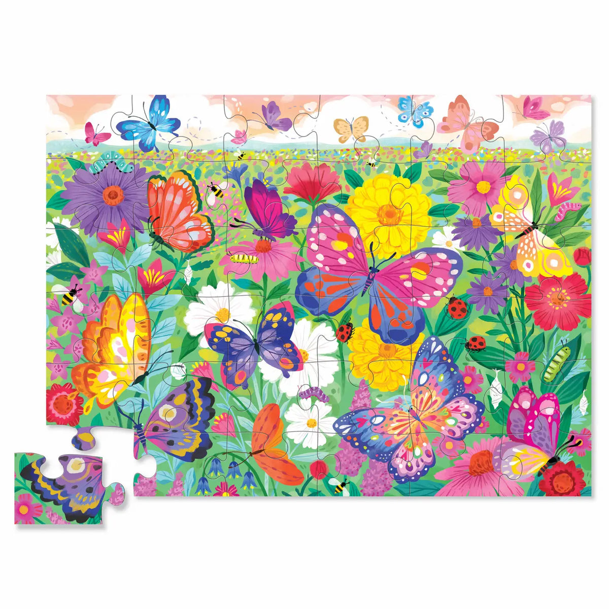 Classic Floor Puzzle 36 Pc - Butterfly Garden