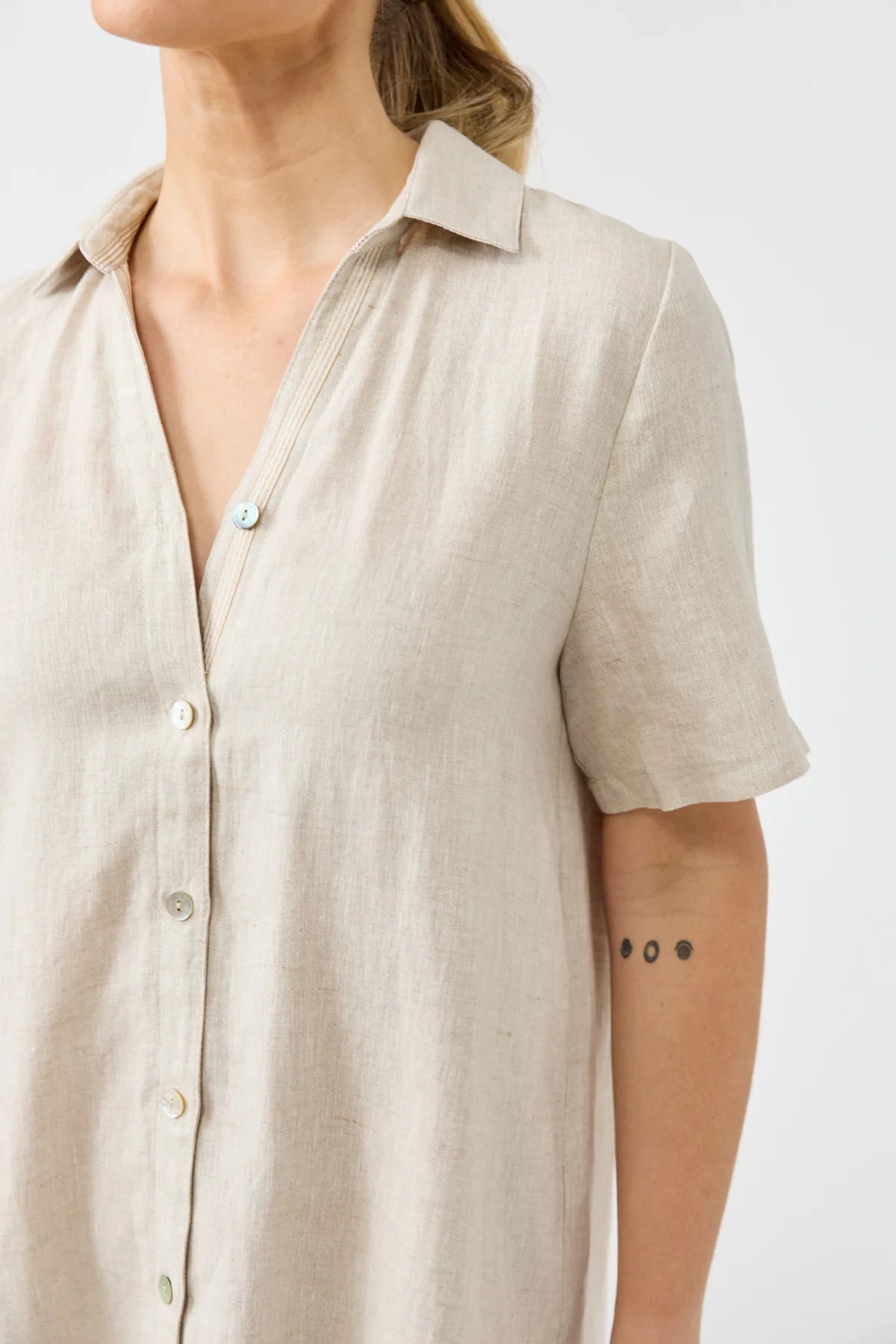 Studio Short Shirt Dress Dune