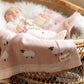 100% Cotton Baby Blanket - Sheep Pink
