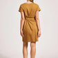 Francia Tie Dress - Caramel