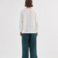 BISHOP LONG SLEEVE LINEN TOP WHITE