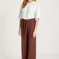 Samira Knit Pant - Mahogany