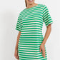 Limon Stripe Tee Dress - Green