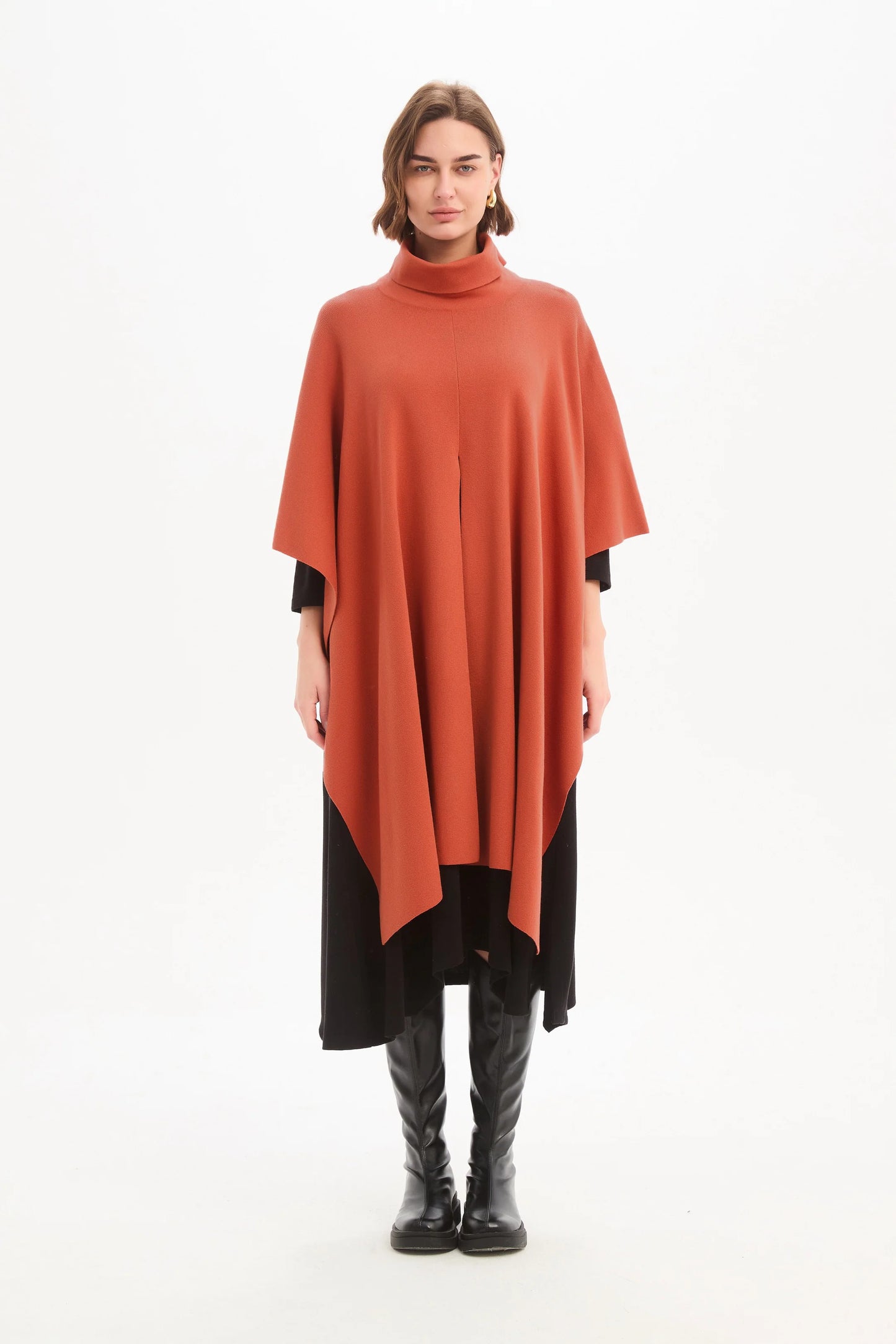 Crossover Wrap Knit - Terraootta (One Size)