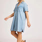 Melenia Denim Shirt Dress