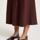 Zala Knit Skirt - Mahogany