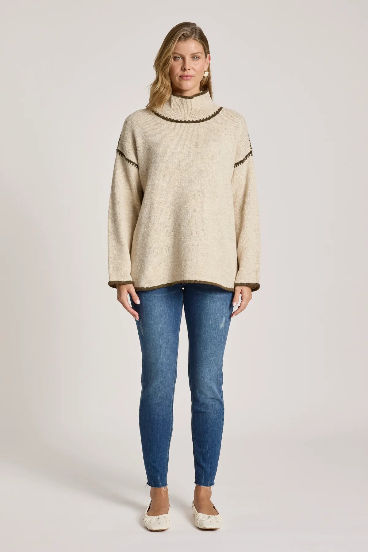 Orin Jumper - Dune/Olive