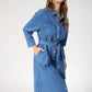 Denver Denim Shirt Dress - Blue
