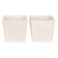 Peggy Small Stoneware Popcorn Bowls 2pcs Set Off Whit