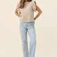 Athena Frill Knit Top - Stone