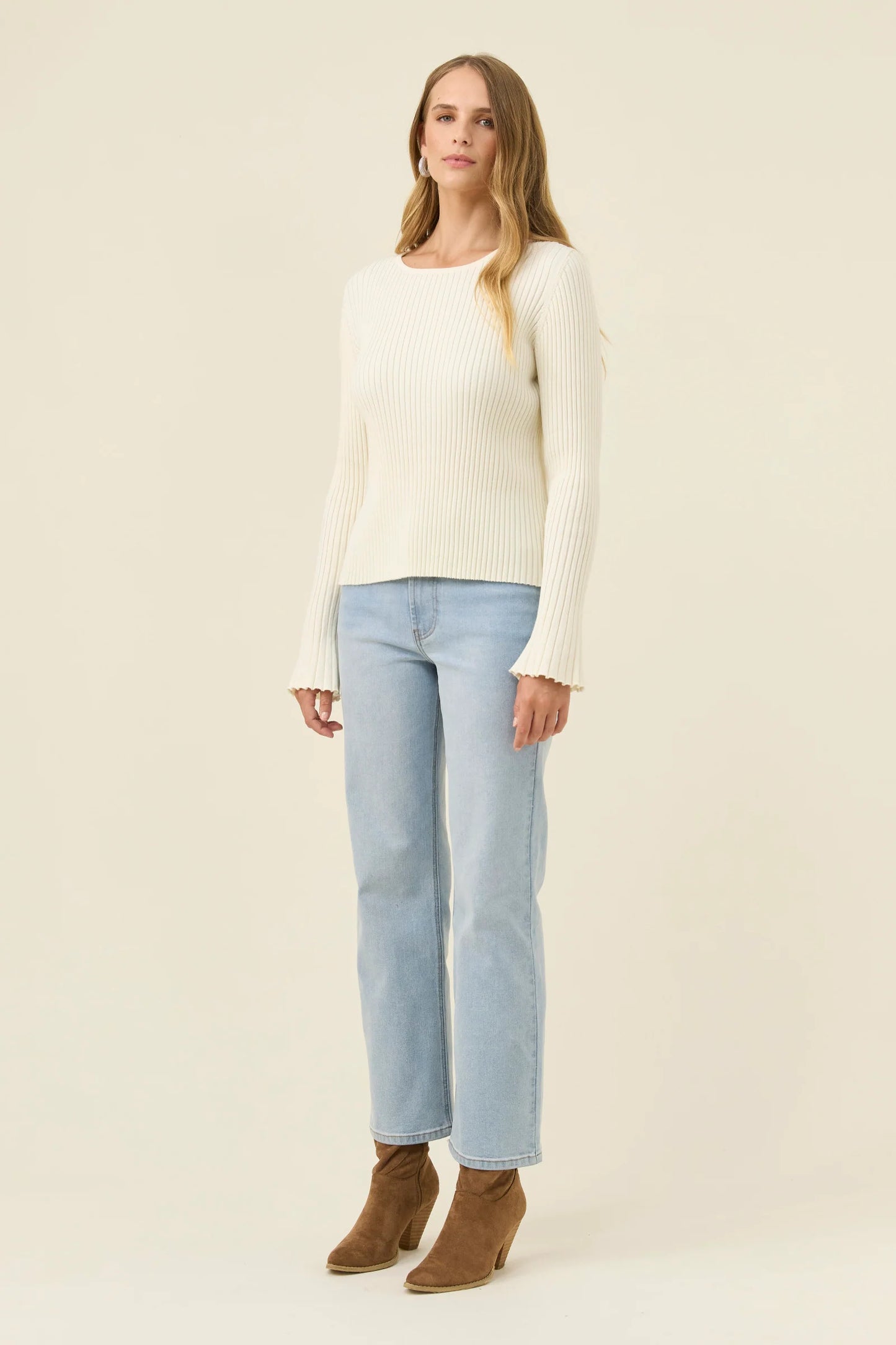 Darby Knit Top Ivory