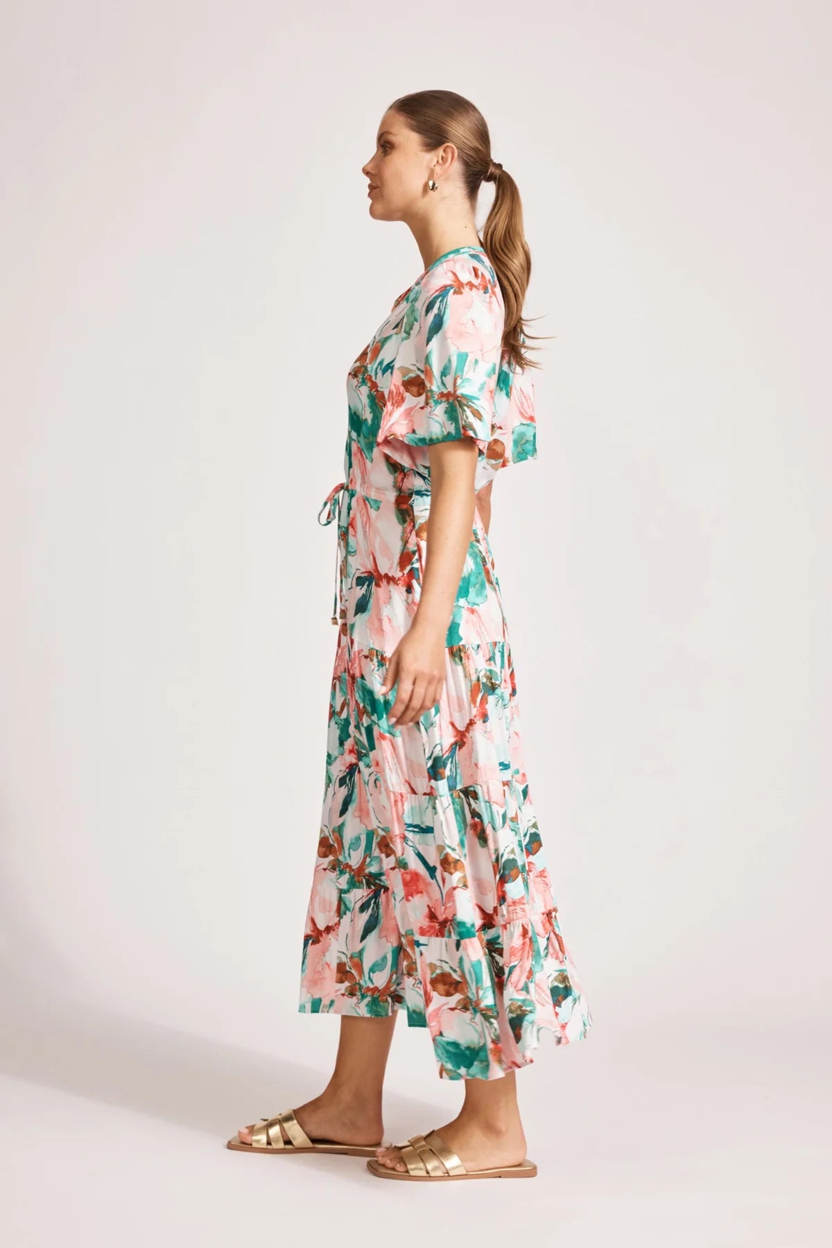 Alegria Tiered Maxi Dress - Estate