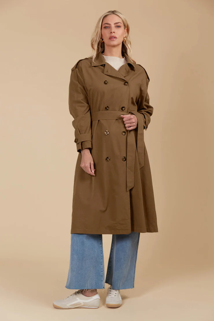 Freya Trench Coat - Toffee