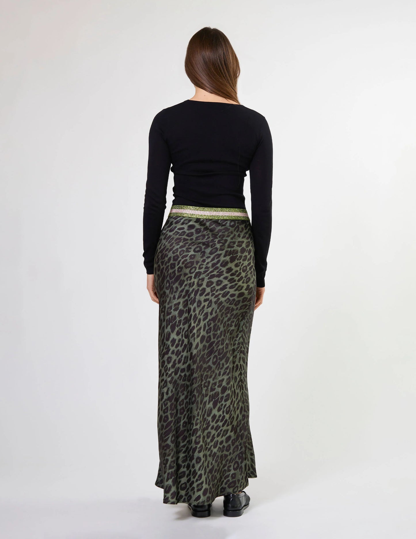 Bretta Skirt Khaki Leopard