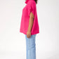 Valenza Knit Poncho - Hot Pink (One Size)