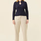 Nell Knit Top - Navy