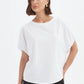 Bubble Sleeve Tee - White