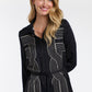 Lorena Print Dress - Black