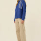 Athena Scarf Jumper Cobalt