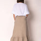 Gessica Linen Skirt Latte