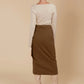 Freya Wrap Skirt - Toffee