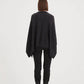 V Detail Oversized Knit Charcoal (One Size)
