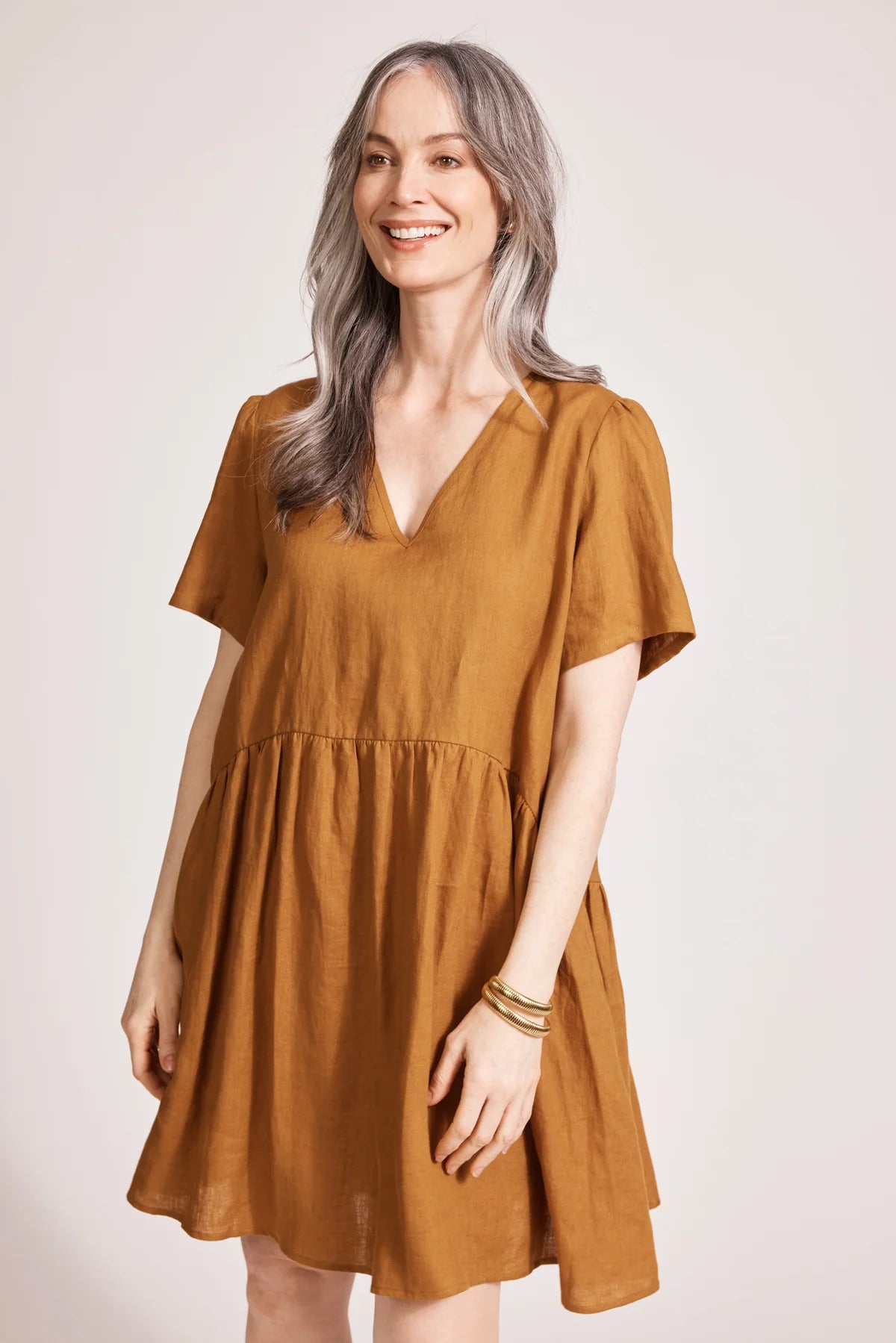 Miramar Midi Dress - Caramel