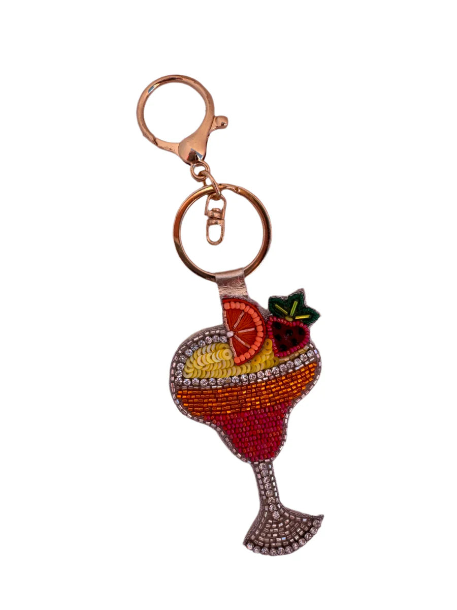 Cocktail Beaded Keychain - Spritz