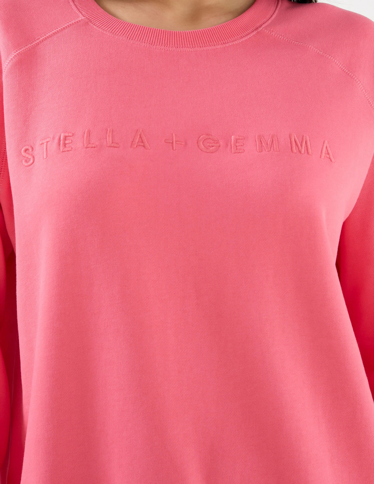 Classic Sweater Logo - Coral