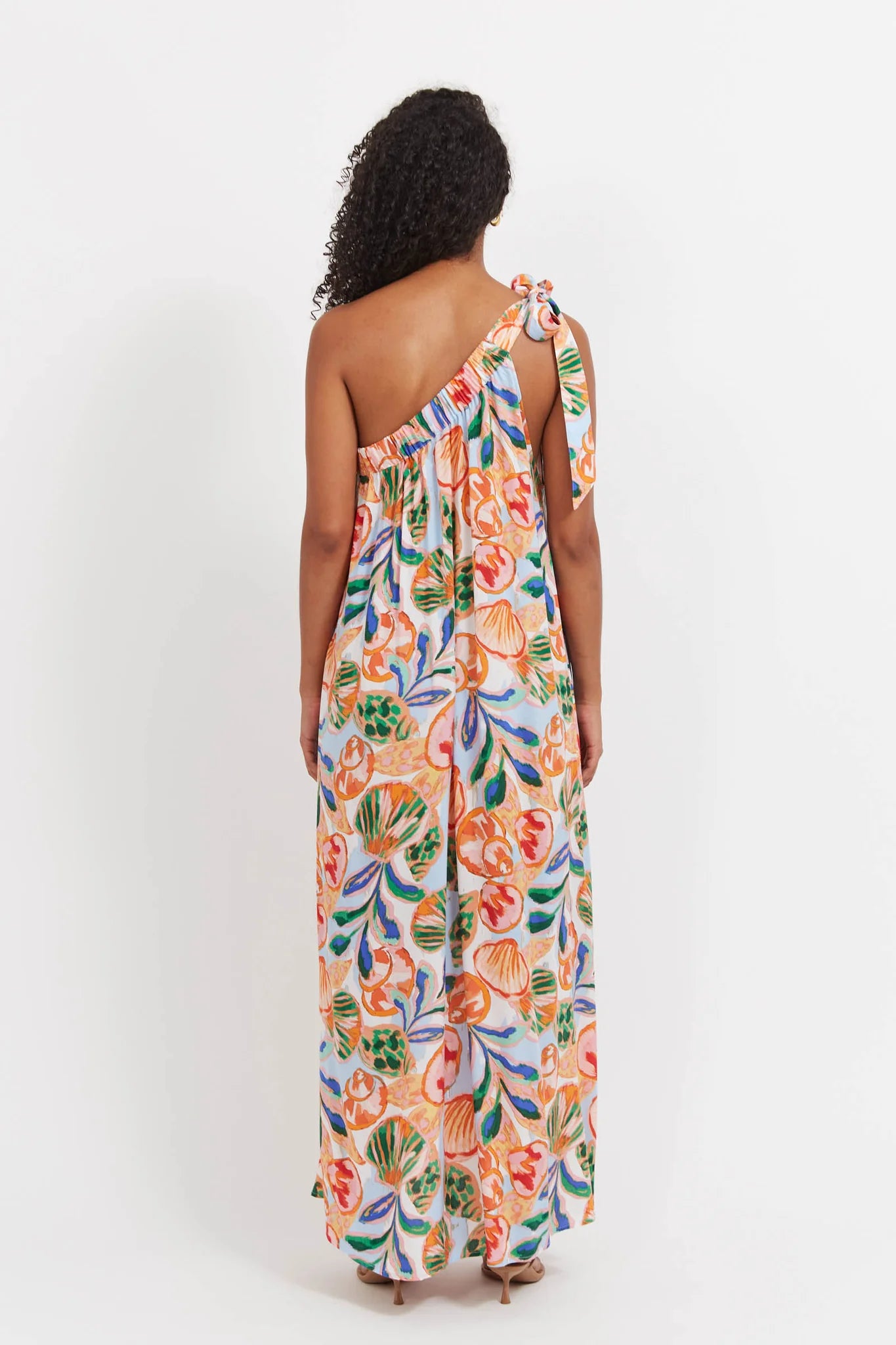Baja One Shoulder Dress Tide