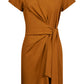 Francia Tie Dress - Caramel