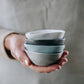 Flax Pinch Pot 8 cm Charcoal