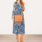 Ava Leather Flap over Crossbody Bag - Ocean