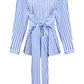 Quinn Wrap Shirt - Cobalt