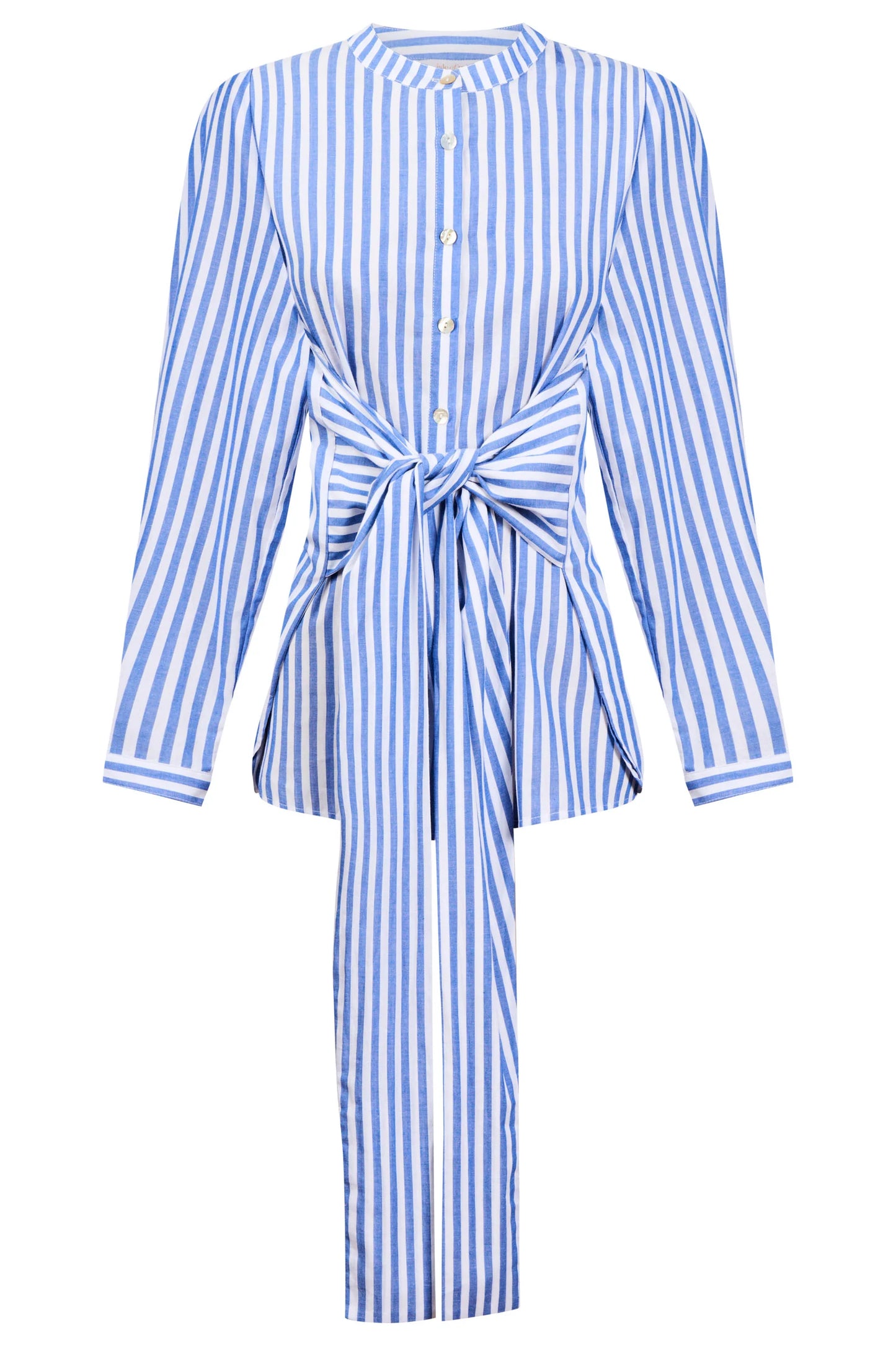 Quinn Wrap Shirt - Cobalt