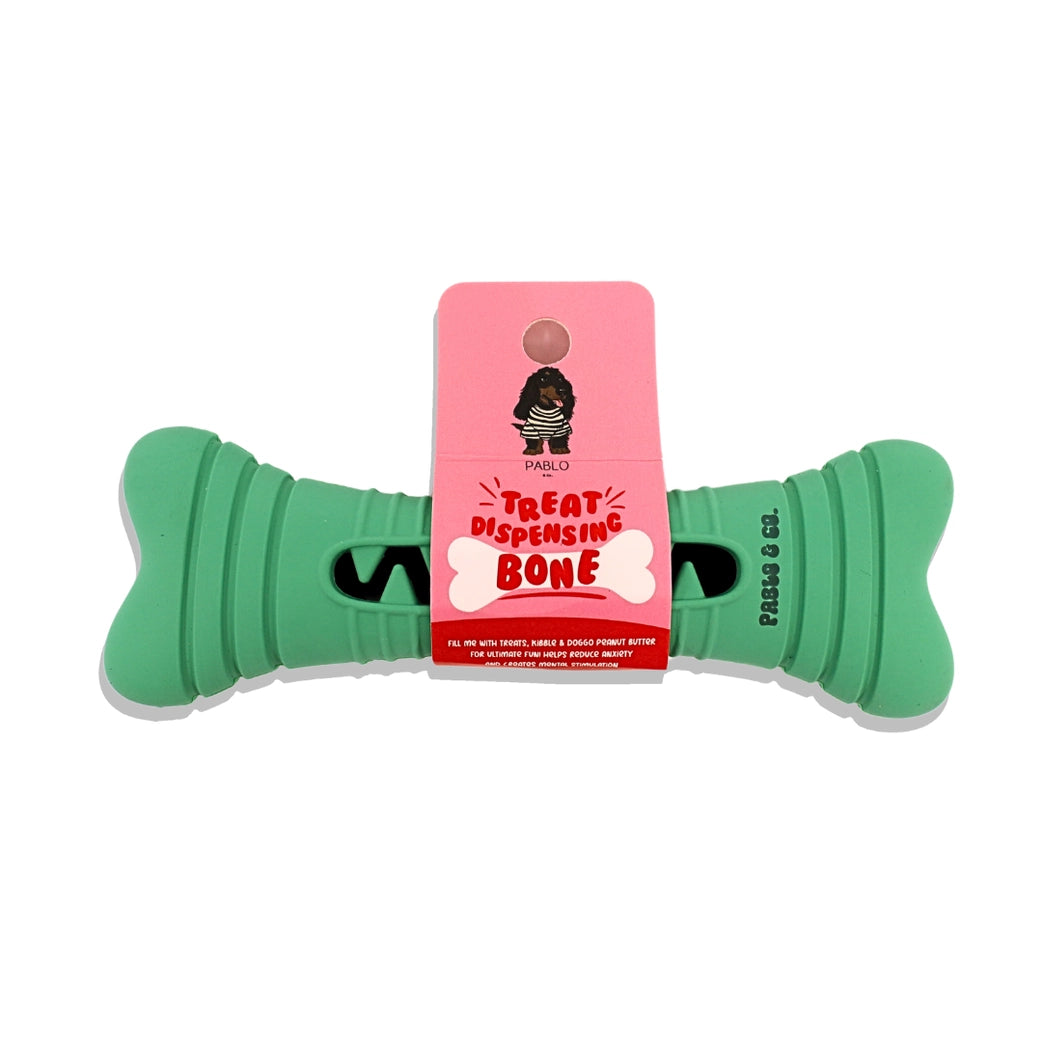 Treat Dispensing Bone - Green