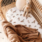 Hazelnut Diamond Knit Organic Baby Blanket