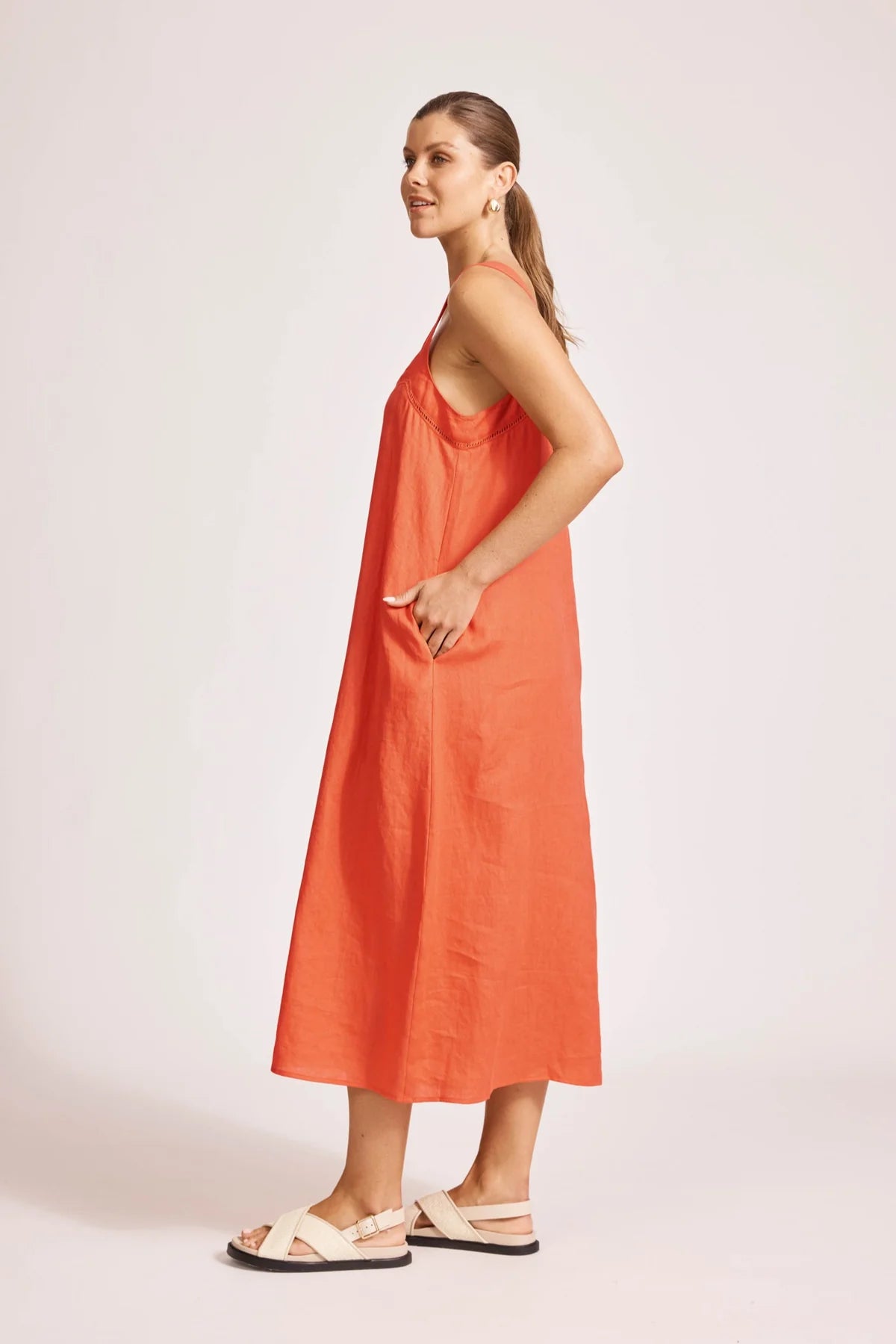 Miramar Tank Maxi Dress - Coral