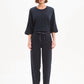 BARREL LEG LOUNGE PANT - Navy