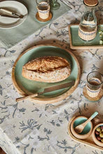 Corrine Rectangle Tray Small Green & Natural