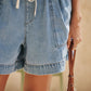 DARCY RELAXED EVERYDAY SHORT / MID BLUE WASH