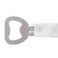 Marble Bottle Opener White Grey & Silver