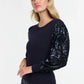 Date Night Top Navy