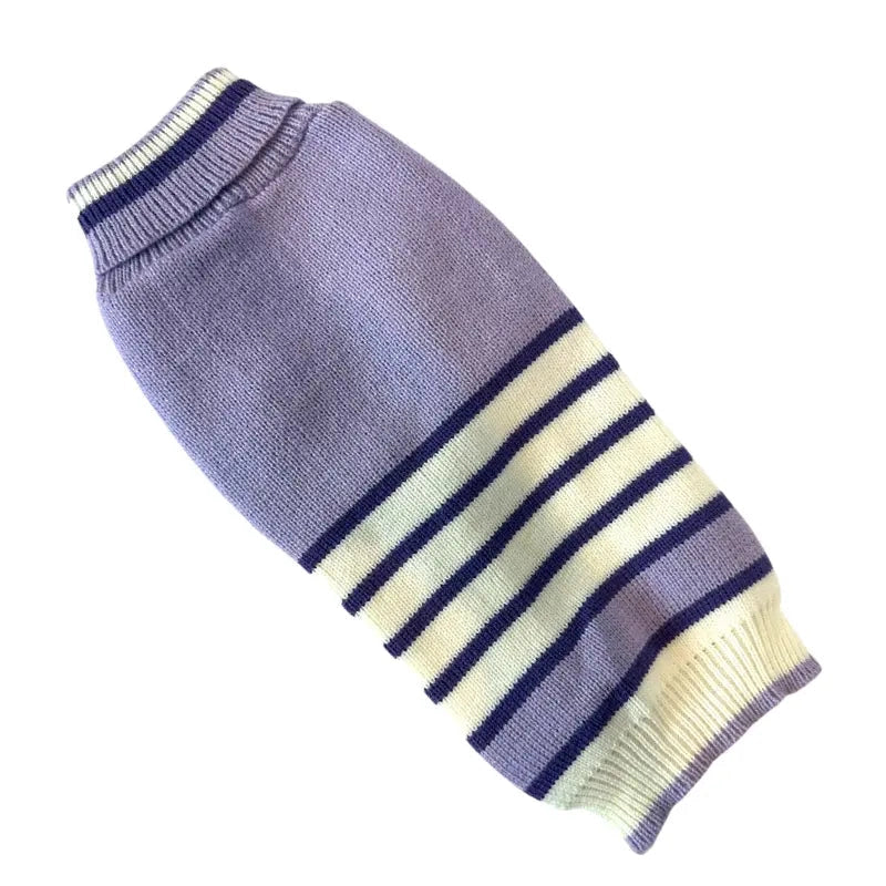 DOGUE Stripey Joe Dog Jumper (Purple)