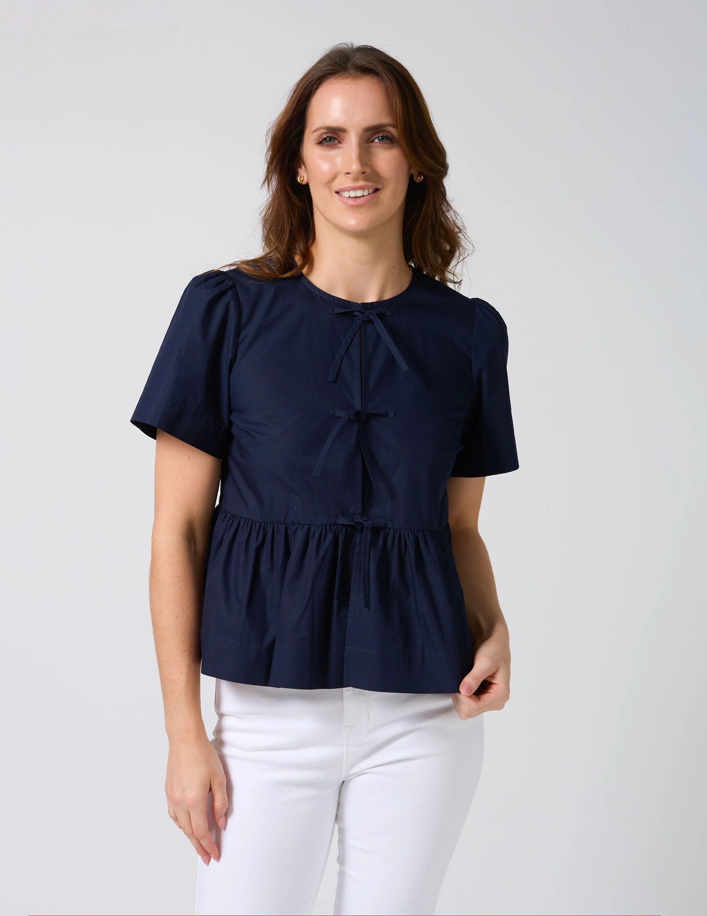 Eva Blouse - Navy