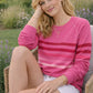 Forever Oversized Sweater - Red & Pink Stripes