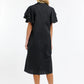 Lainie Flutter Dress Black
