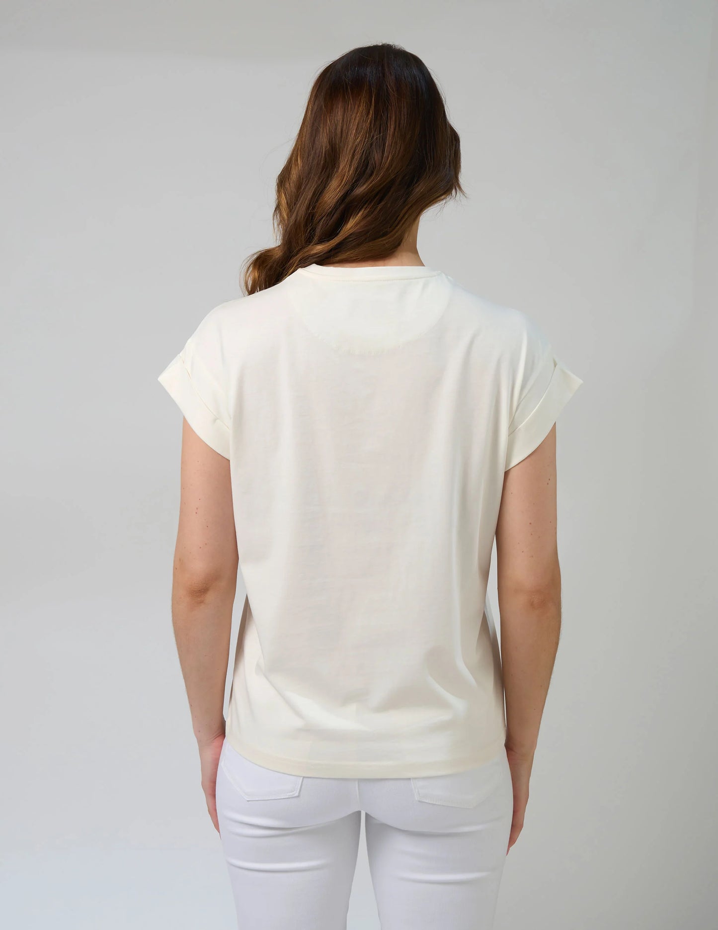 Cuff Tee Zebra Cross - Cream