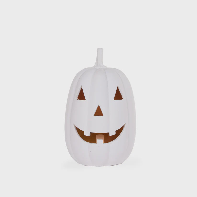 28.5 CM WHITE JACK-O-LANTERN