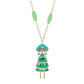Sia Necklace - Funky Green